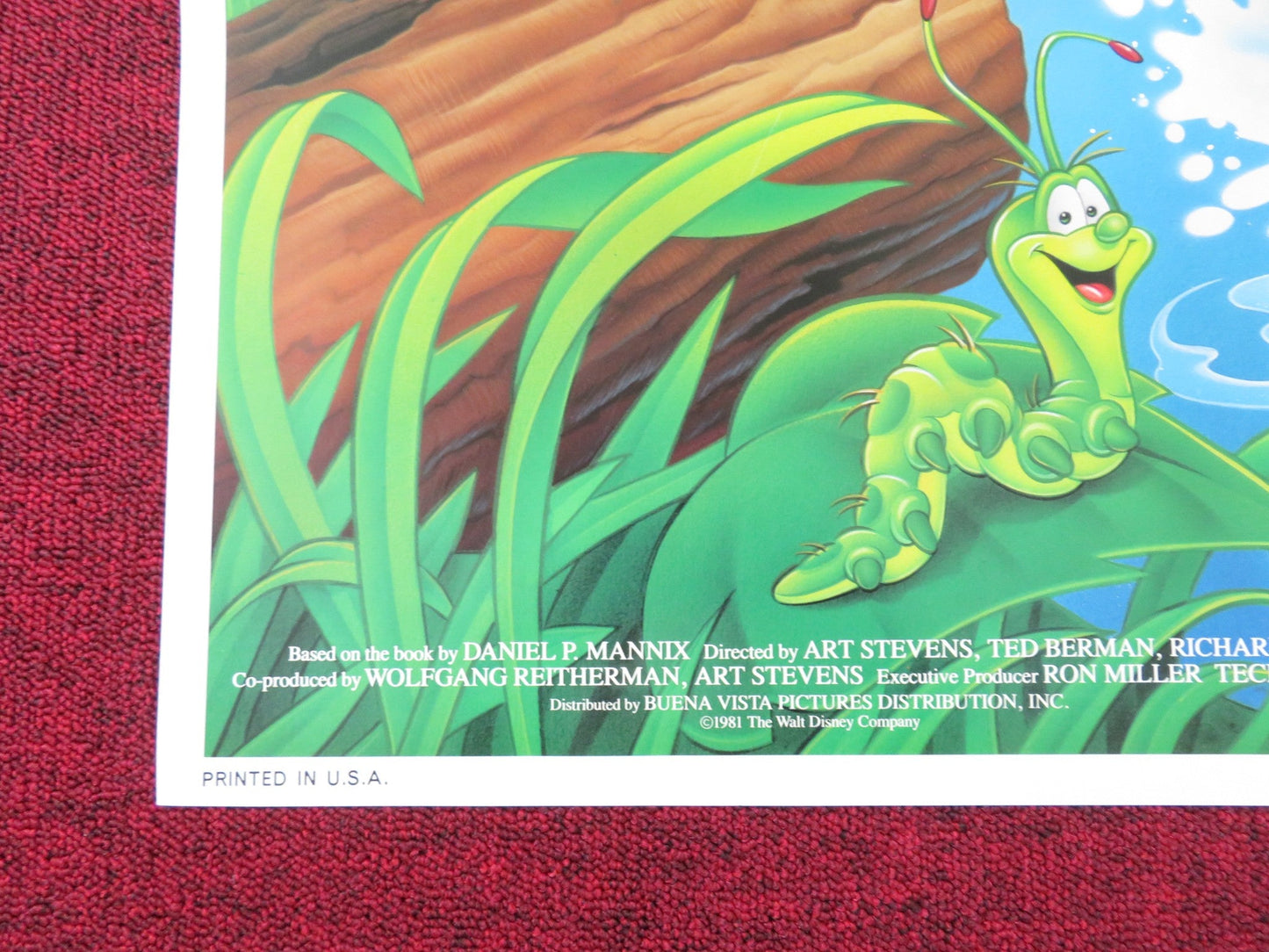 THE FOX AND THE HOUND FOLDED US ONE SHEET POSTER DISNEY KURT RUSSELL ROONEY 1988 Rendezvous Cinema Movie posters