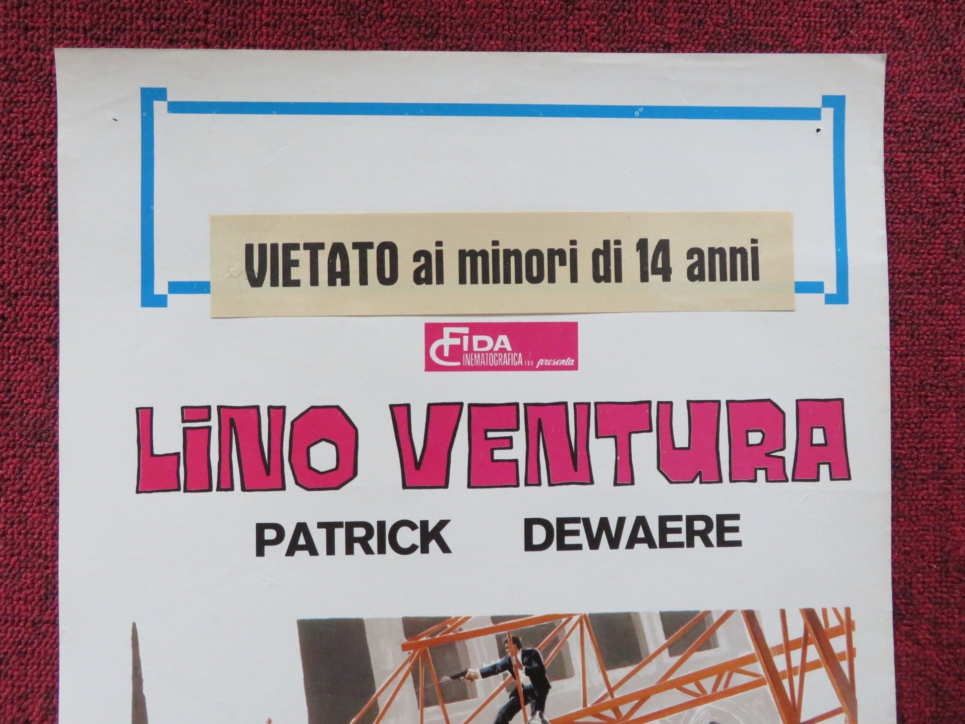 THE FRENCH DETECTIVE ITALIAN LOCANDINA POSTER LINO VENTURA PATRICK DEWAERE 1976 Rendezvous Cinema Movie posters