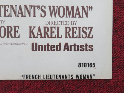 The French Lieutenant's Woman Folded US One Sheet Poster Meryl Streep 1981 Movie posters
