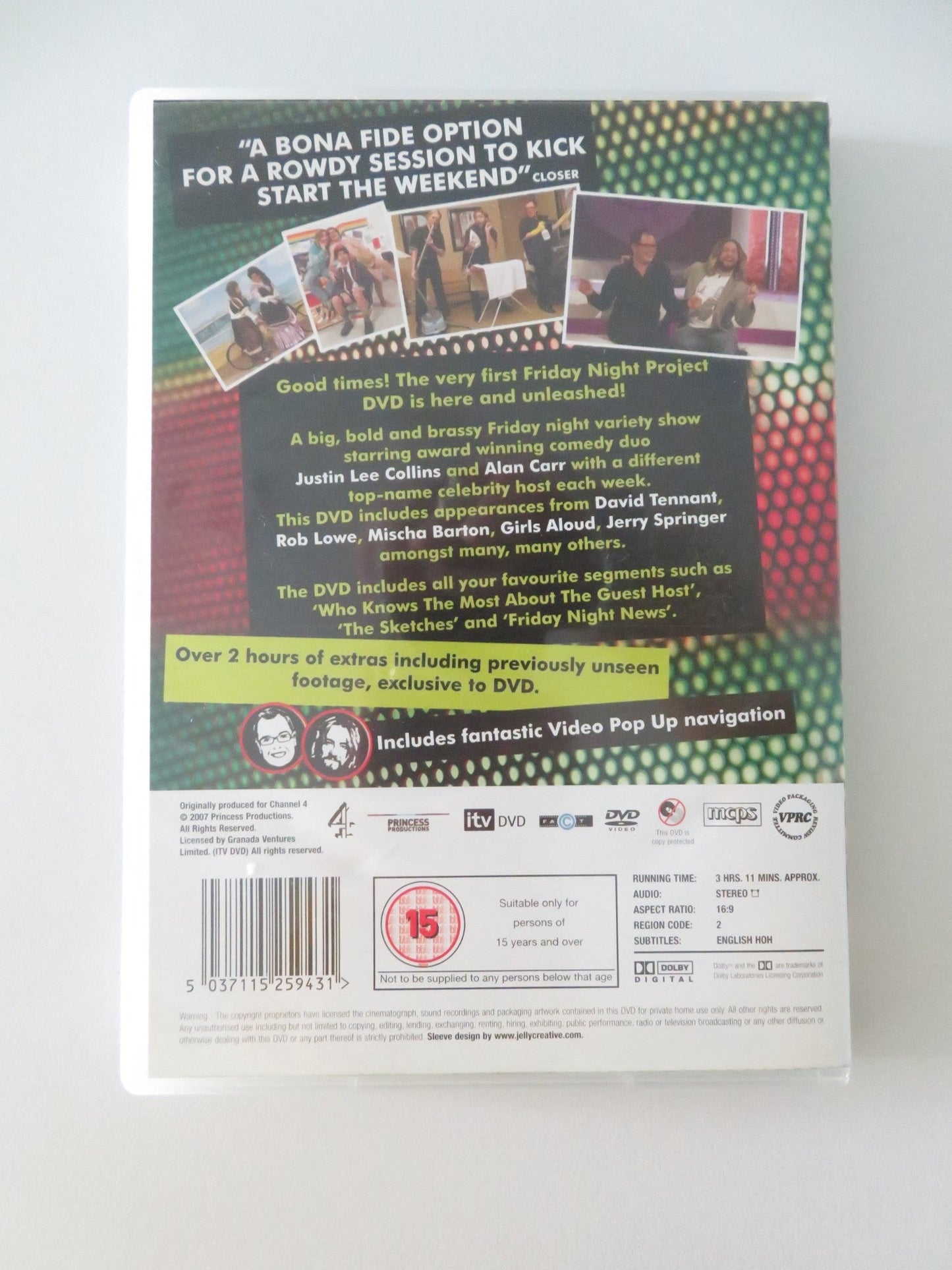 THE FRIDAY NIGHT PROJECT UNLEASHED (DVD) ALAN CARR J. L. COLLINS 2005 REGION 2 Movie posters