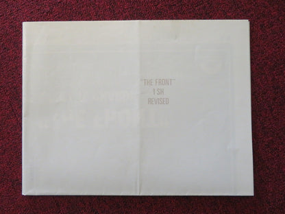 THE FRONT FOLDED US ONE SHEET POSTER WOODY ALLEN ZERO MOSTEL 1976 Rendezvous Cinema Movie posters