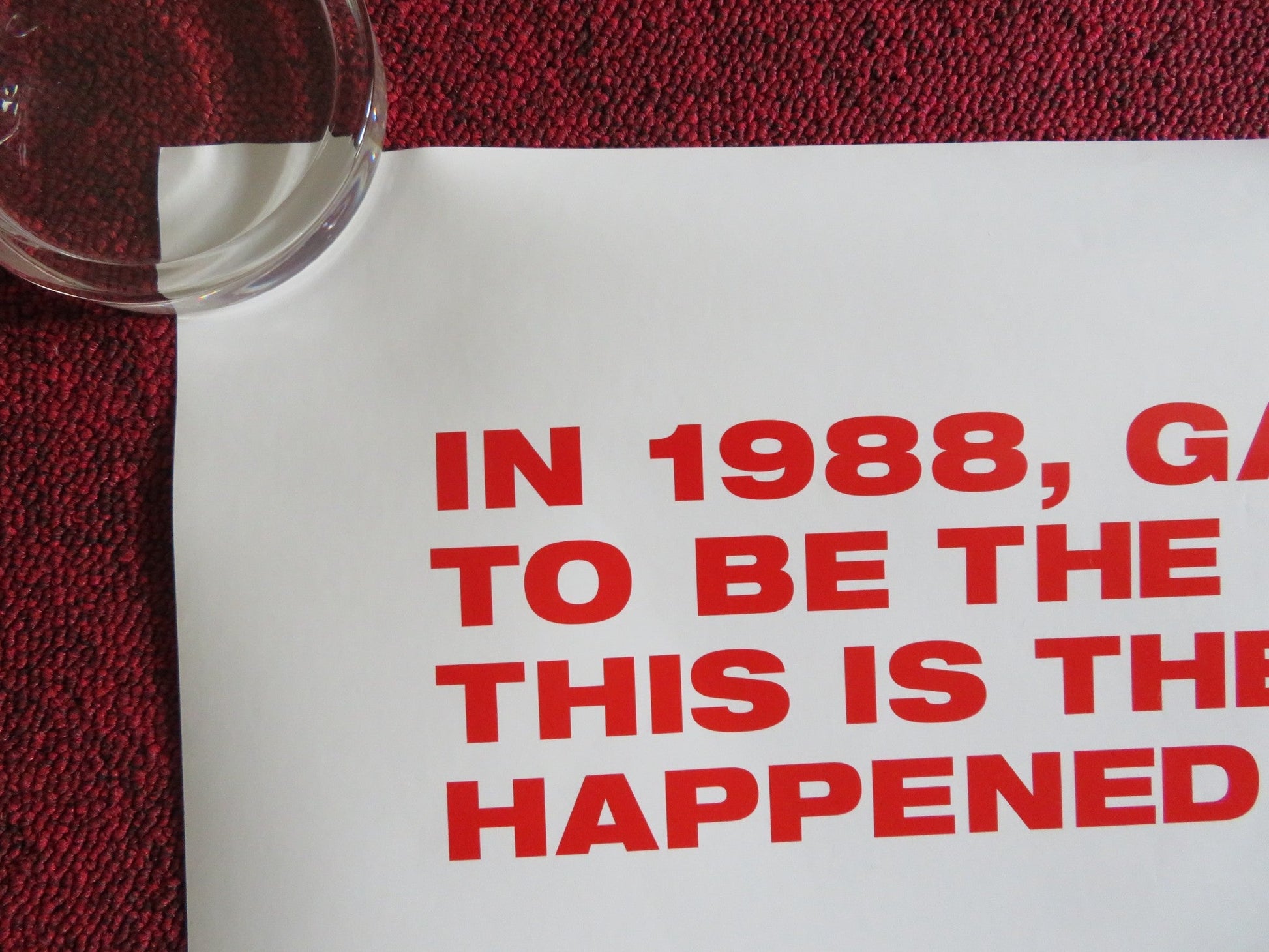 THE FRONT RUNNER US ONE SHEET ROLLED POSTER HUGH JACKMAN VERA FARMIGA 2018 Rendezvous Cinema Movie posters