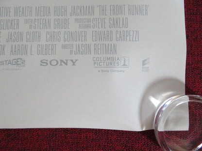 THE FRONT RUNNER US ONE SHEET ROLLED POSTER HUGH JACKMAN VERA FARMIGA 2018 Rendezvous Cinema Movie posters