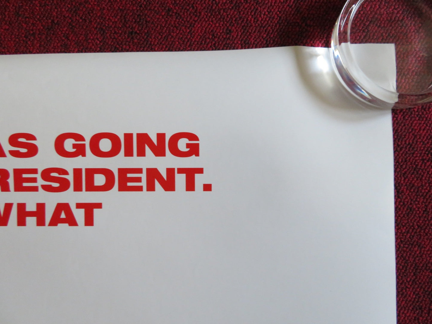 THE FRONT RUNNER US ONE SHEET ROLLED POSTER HUGH JACKMAN VERA FARMIGA 2018 Rendezvous Cinema Movie posters