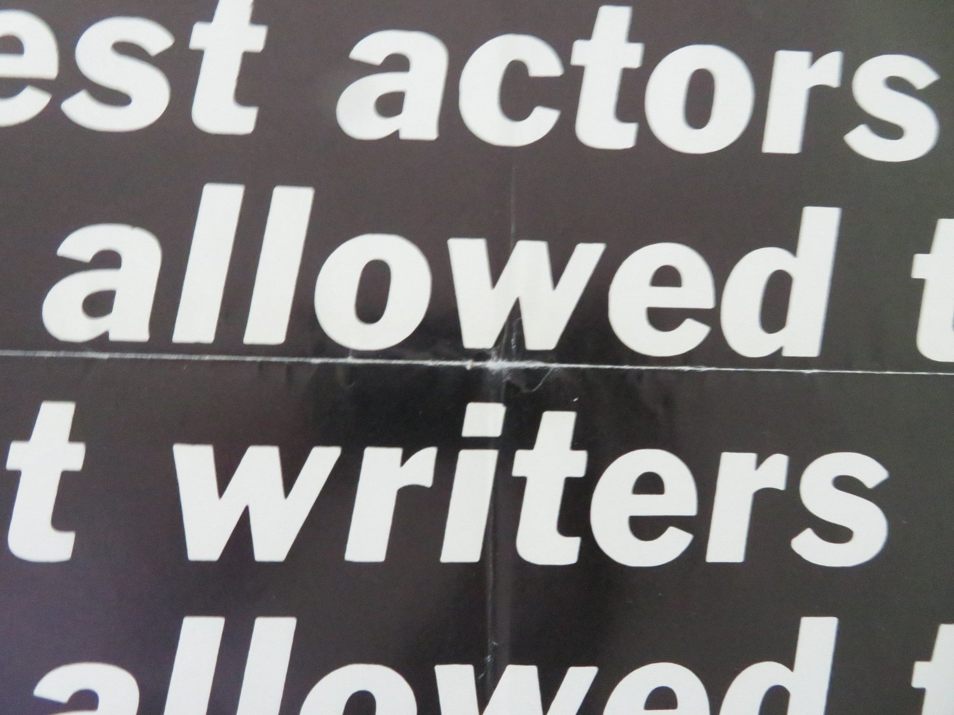 THE FRONT US ONE SHEET ROLLED POSTER WOODY ALLEN ZERO MOSTEL 1976 Movie posters