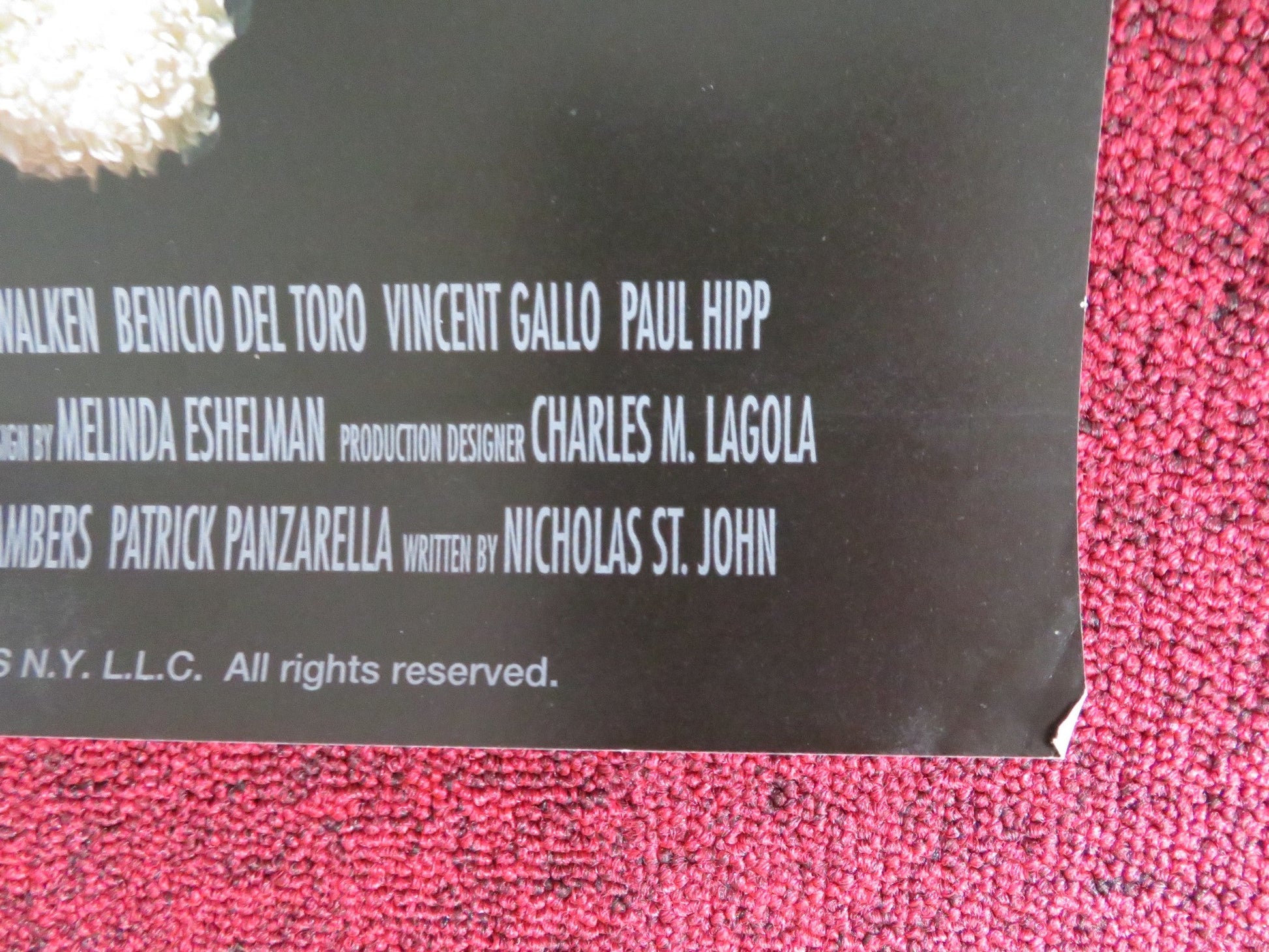 THE FUNERAL VHS VIDEO POSTER CHRISTOPHER WALKEN BENICIO DEL TORO 1996 Rendezvous Cinema Movie posters