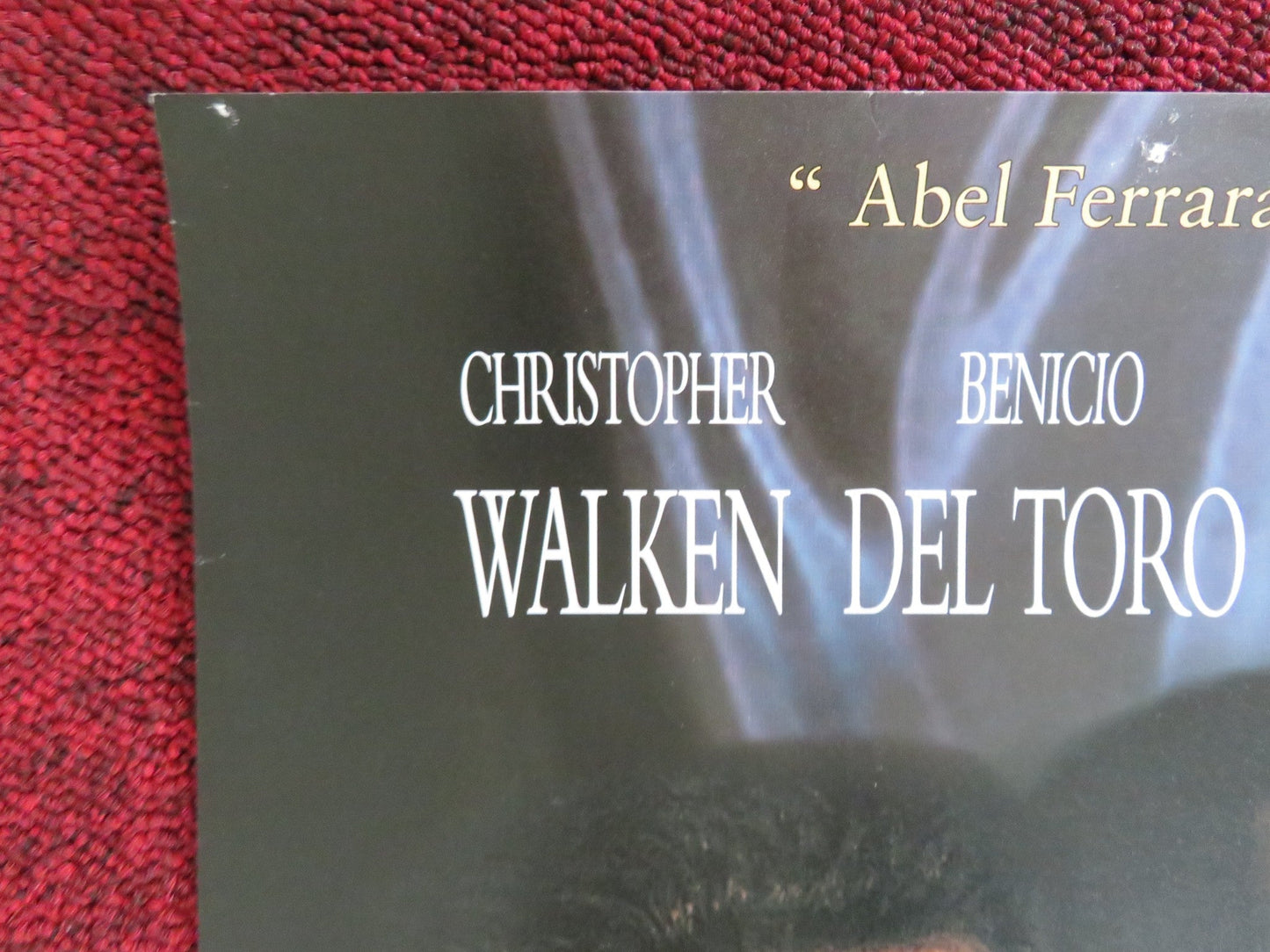 THE FUNERAL VHS VIDEO POSTER CHRISTOPHER WALKEN BENICIO DEL TORO 1996 Rendezvous Cinema Movie posters