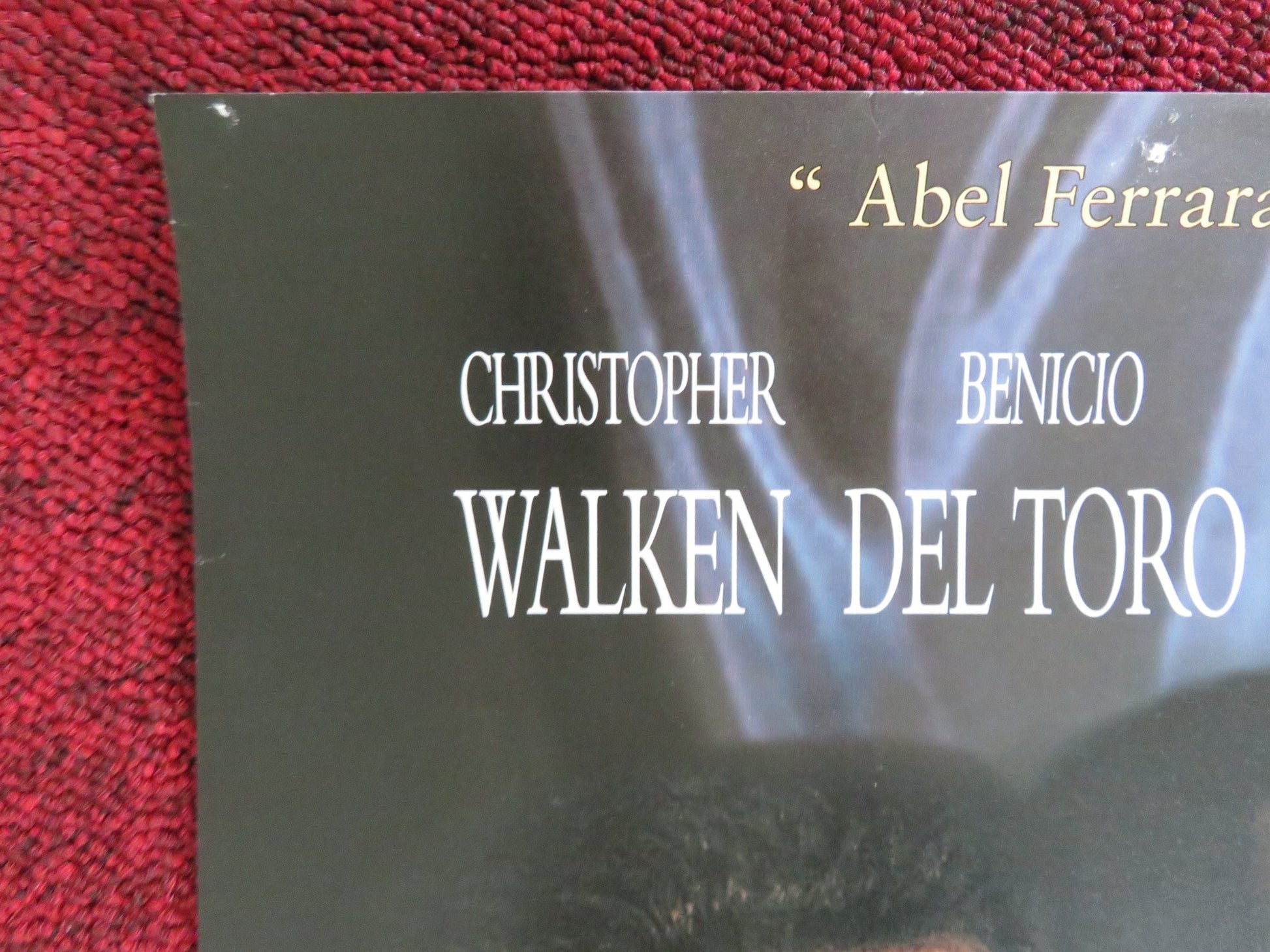 THE FUNERAL VHS VIDEO POSTER CHRISTOPHER WALKEN BENICIO DEL TORO 1996 Rendezvous Cinema Movie posters