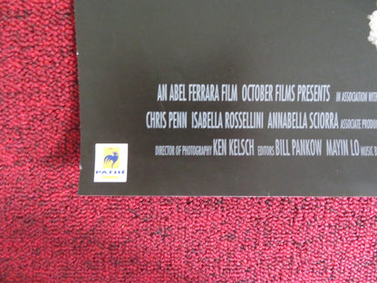 THE FUNERAL VHS VIDEO POSTER CHRISTOPHER WALKEN BENICIO DEL TORO 1996 Rendezvous Cinema Movie posters