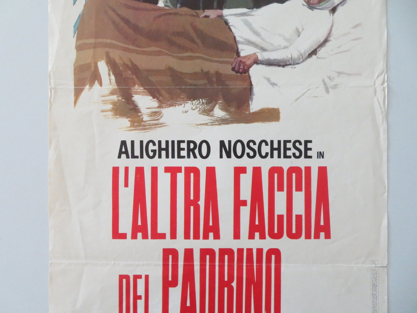 THE FUNNY FACE OF THE GODFATHER ITALIAN LOCANDINA POSTER ALIGHIERO NOSCHESE 1973 Movie posters