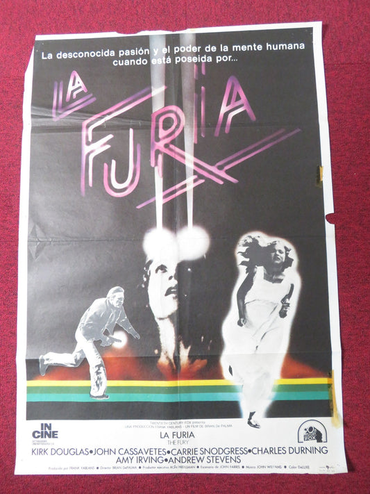 THE FURY SPANISH POSTER KIRK DOUGLAS JOHN CASSAVETES 1979 Rendezvous Cinema Movie posters