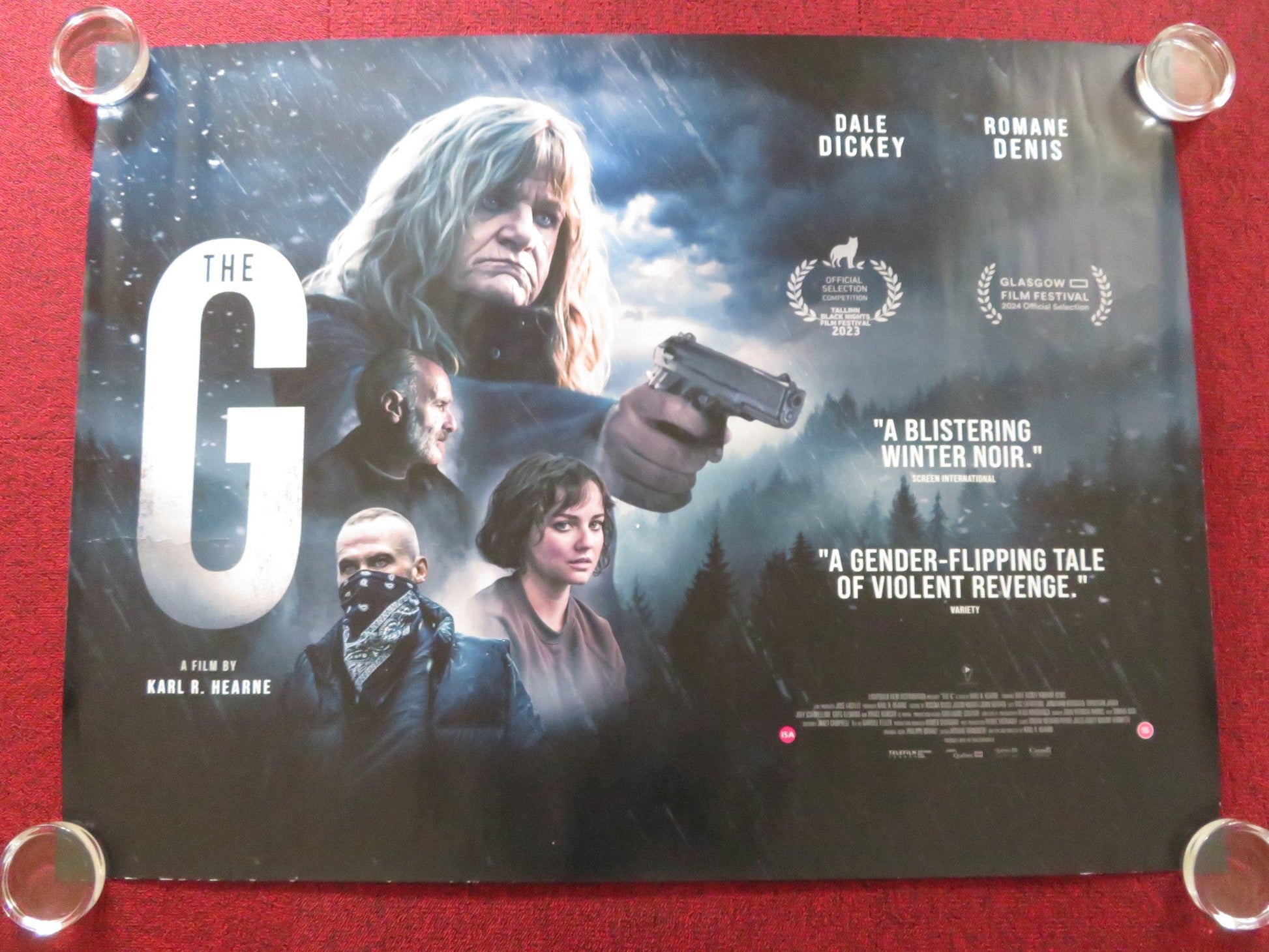THE G UK QUAD ROLLED POSTER DALE DICKEY ROMANE DENIS 2023 Rendezvous Cinema Movie posters