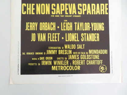 The Gang That Couldn't Shoot Straight Italian Locandina Poster Jerry Orbach 1972 Movie posters
