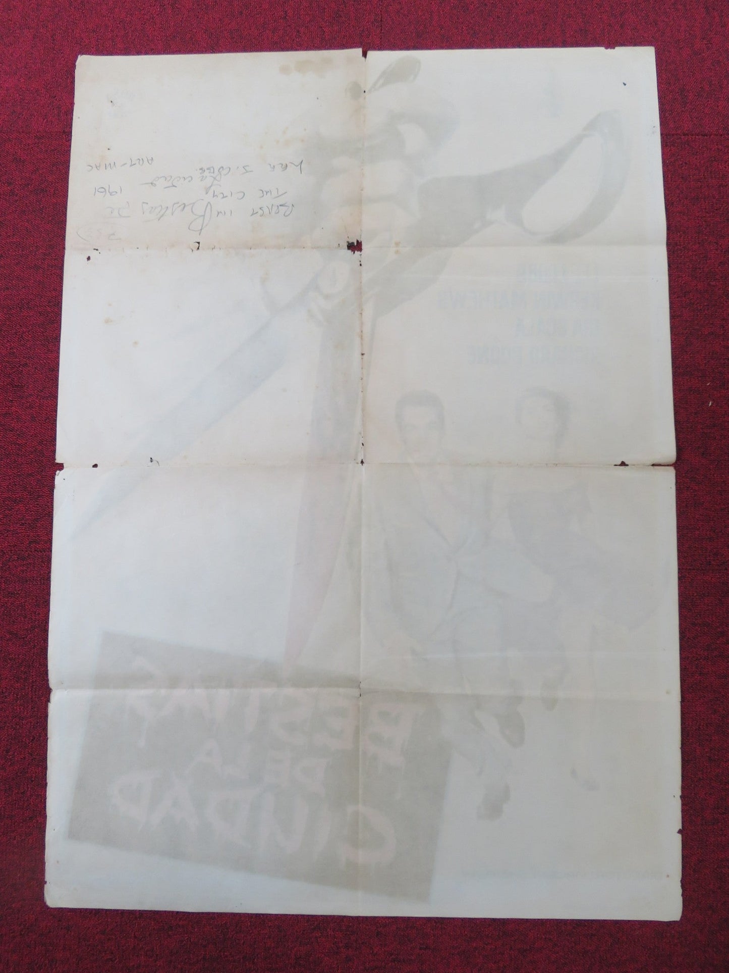 THE GARMENT JUNGLE SPANISH POSTER LEE J. COBB KERWIN MATHEWS 1961 Rendezvous Cinema Movie posters