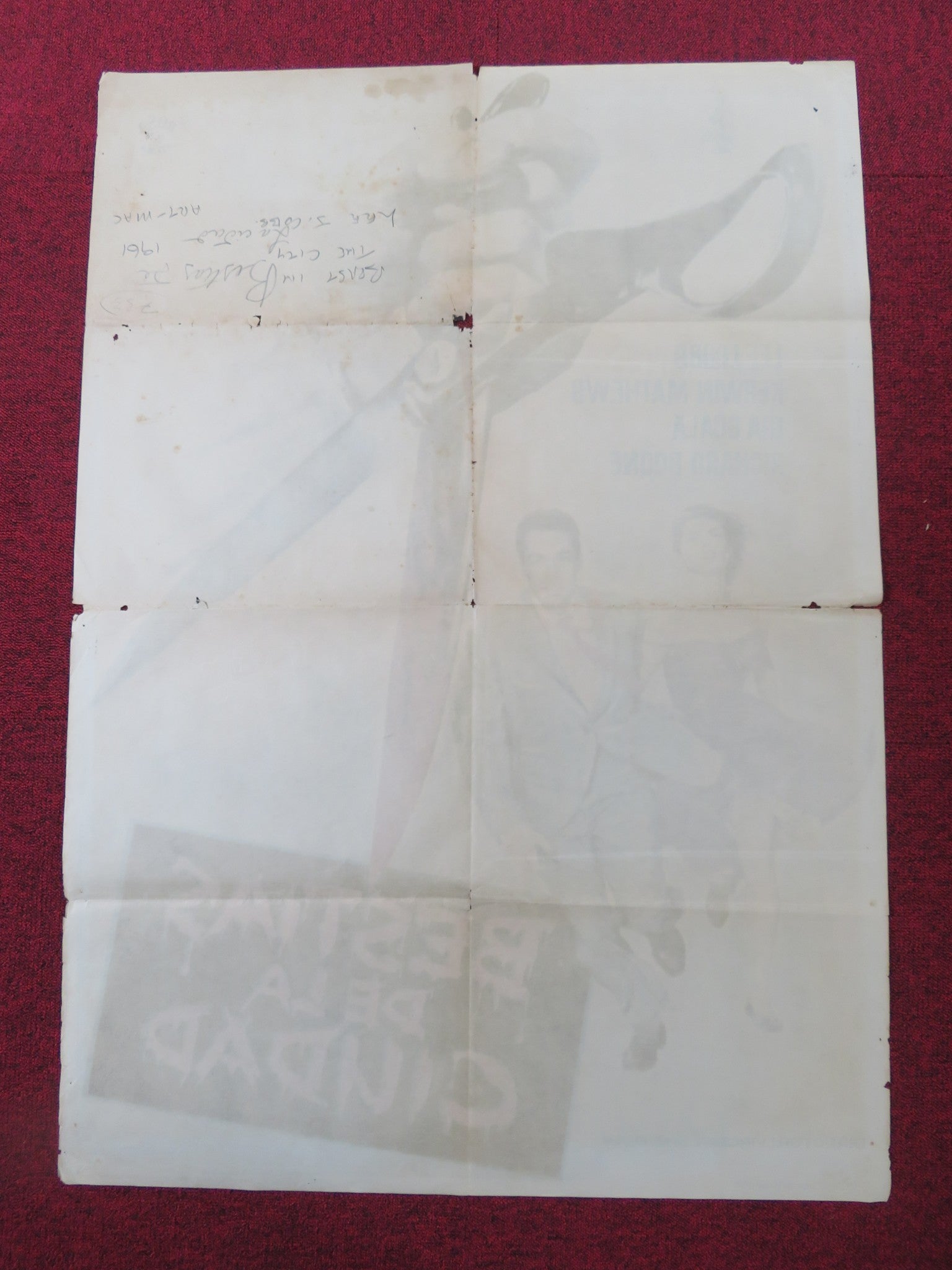 THE GARMENT JUNGLE SPANISH POSTER LEE J. COBB KERWIN MATHEWS 1961 Rendezvous Cinema Movie posters