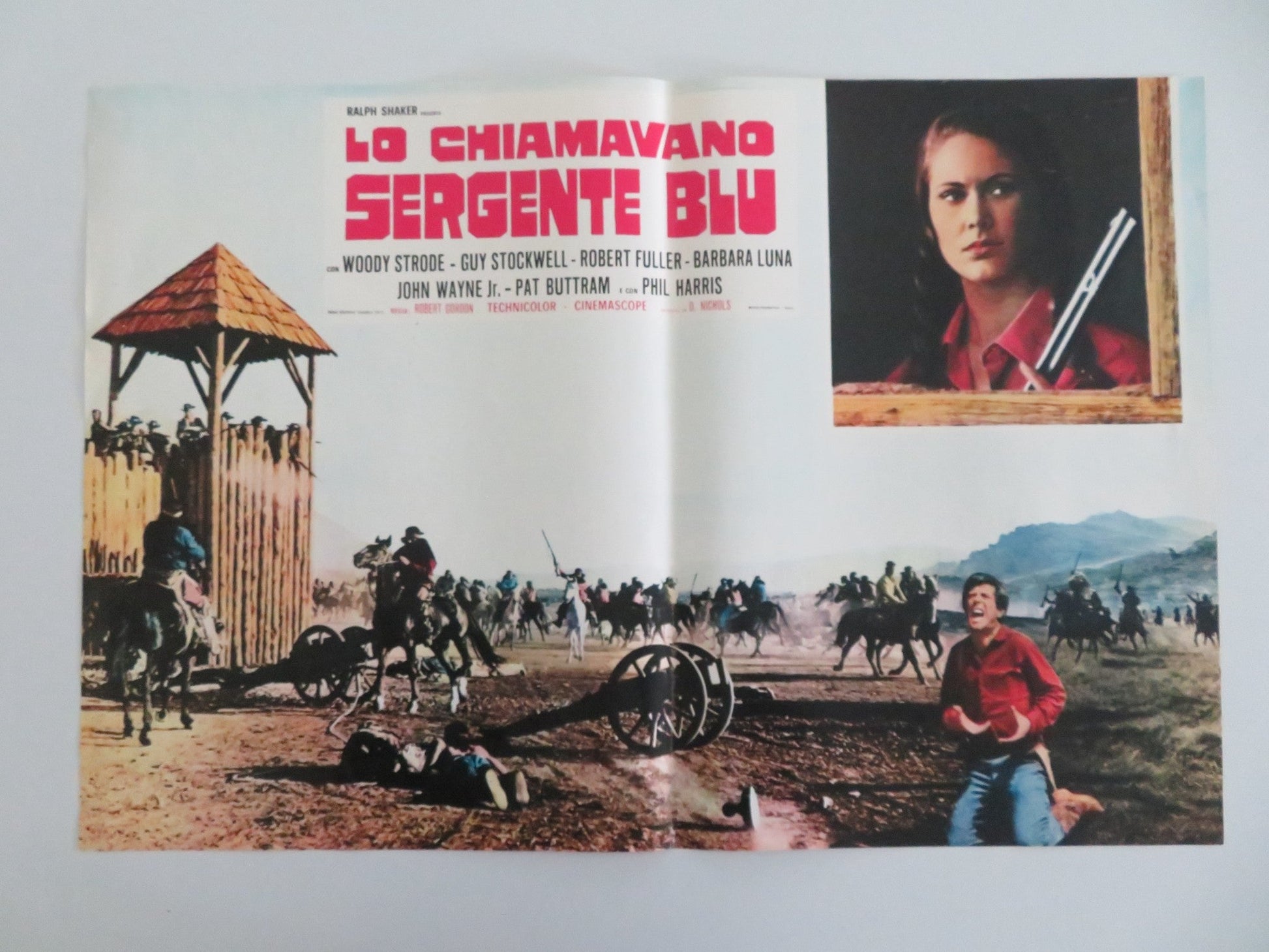 The Gatling Gun Italian Fotobusta Poster Guy Stockwell Woody Strode 1971 Movie posters