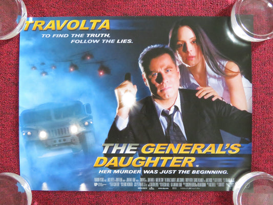 THE GENERAL'S DAUGHTER UK MINI QUAD POSTER JOHN TRAVOLTA MADELEINE STOWE 1999 Rendezvous Cinema Movie posters