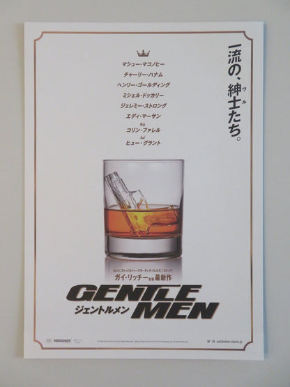 THE GENTLEMEN JAPANESE CHIRASHI (B5) POSTER MATTHEW MCCONAUGHEY HUGH GRANT 2019 Rendezvous Cinema Movie posters
