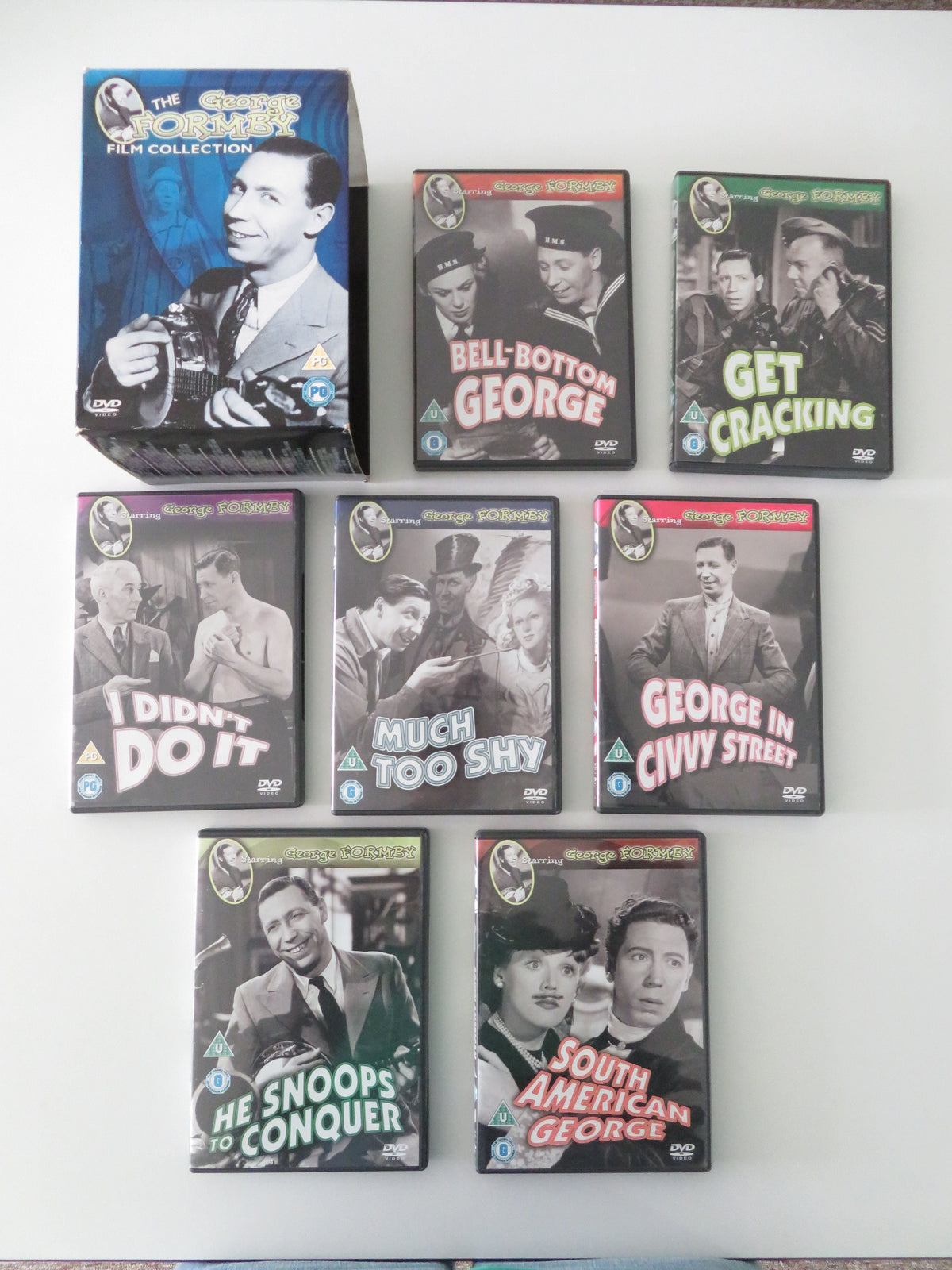 The George Formby Film Collection (DVD BoxSet) 2010 Region 2, 4 Movie posters