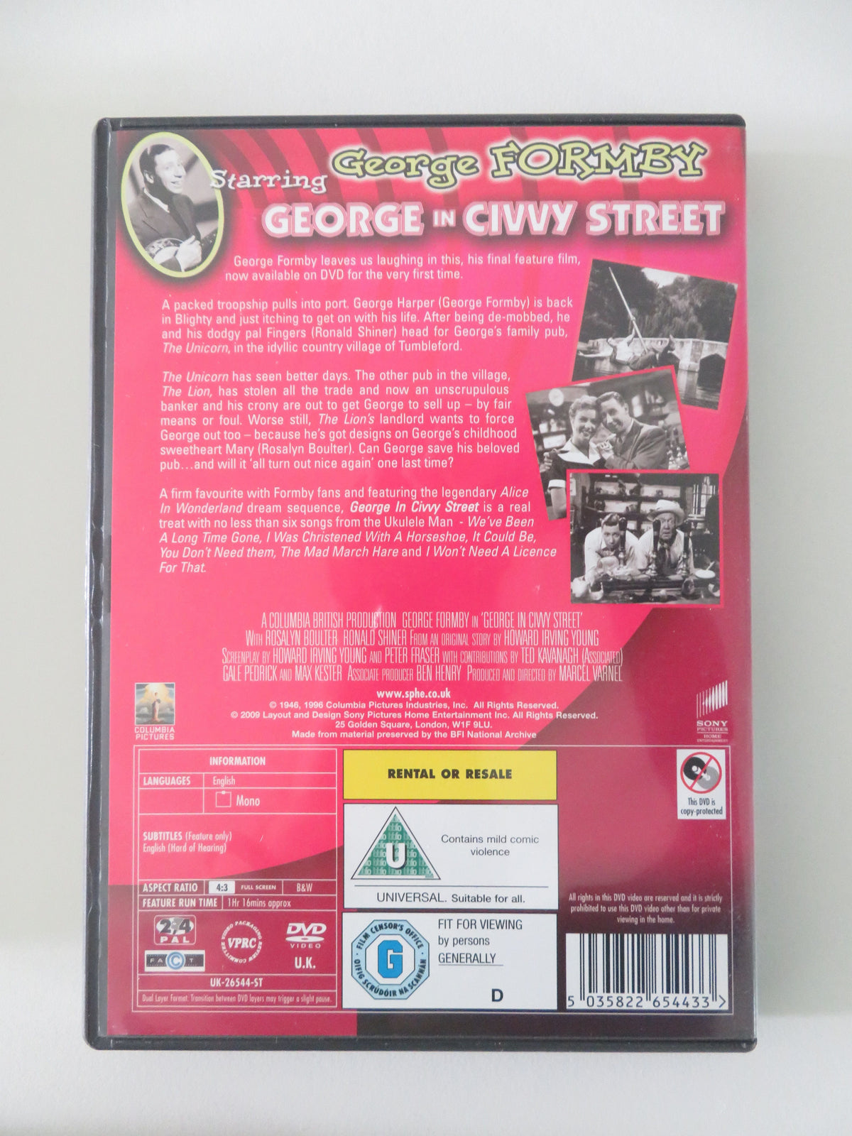 The George Formby Film Collection (DVD BoxSet) 2010 Region 2, 4 Movie posters