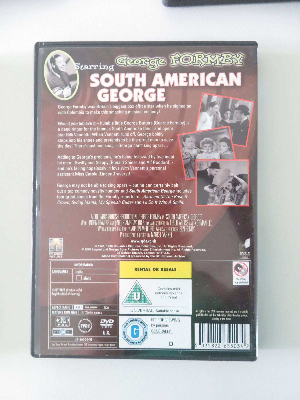 The George Formby Film Collection (DVD BoxSet) 2010 Region 2, 4 Movie posters