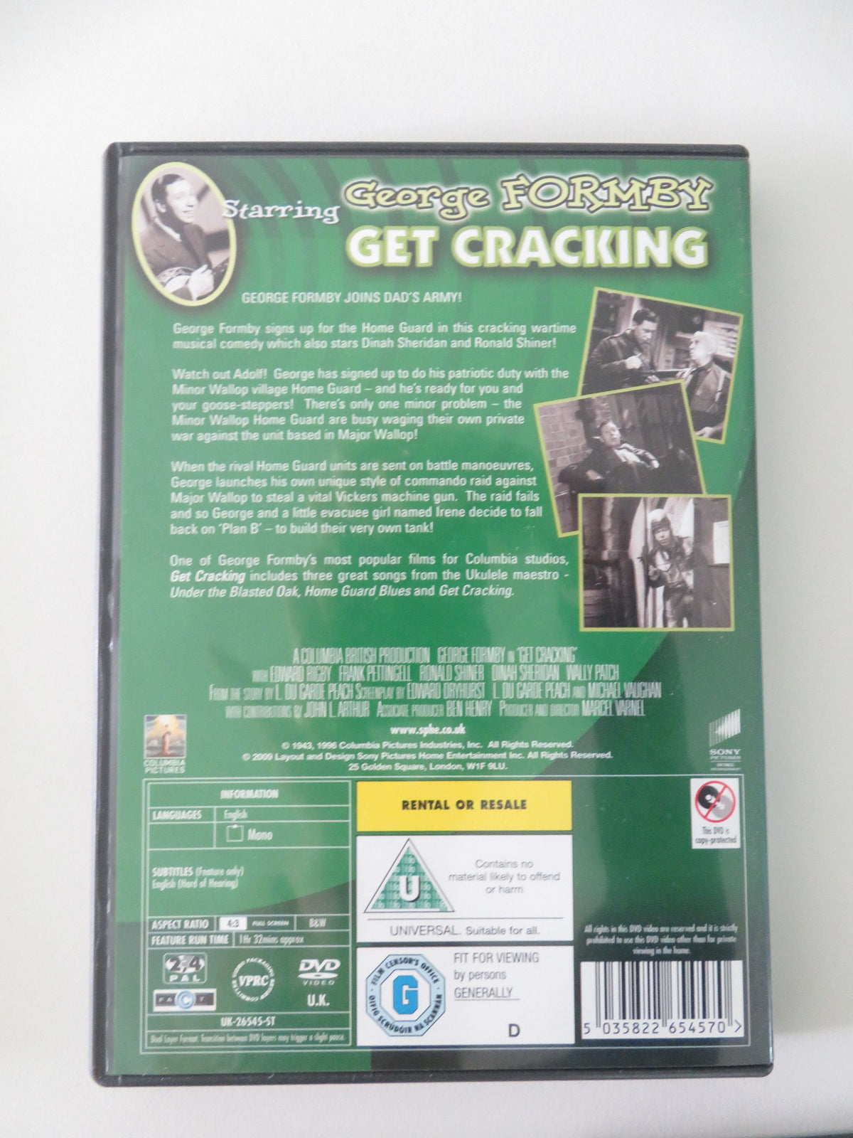 The George Formby Film Collection (DVD BoxSet) 2010 Region 2, 4 Movie posters