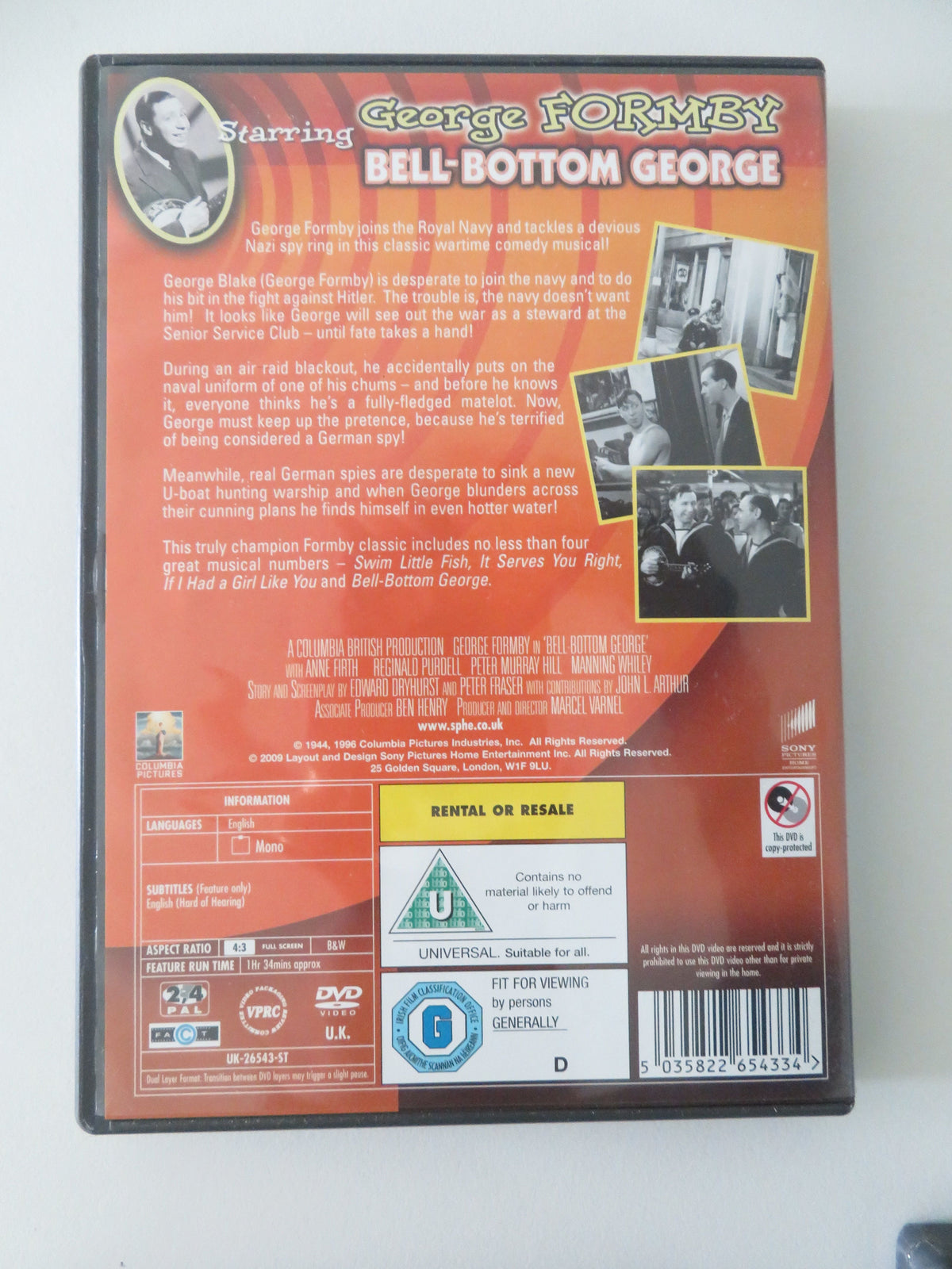 The George Formby Film Collection (DVD BoxSet) 2010 Region 2, 4 Movie posters