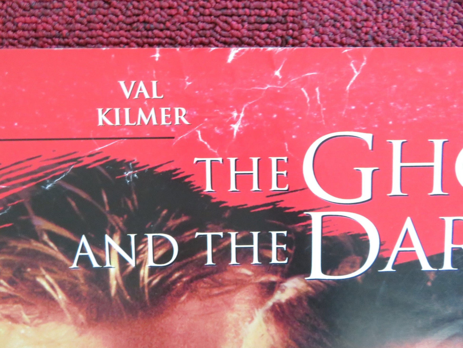 THE GHOST AND THE DARKNESS VHS VIDEO POSTER VAL KILMER MICHAEL DOUGLAS 1996 Rendezvous Cinema Movie posters