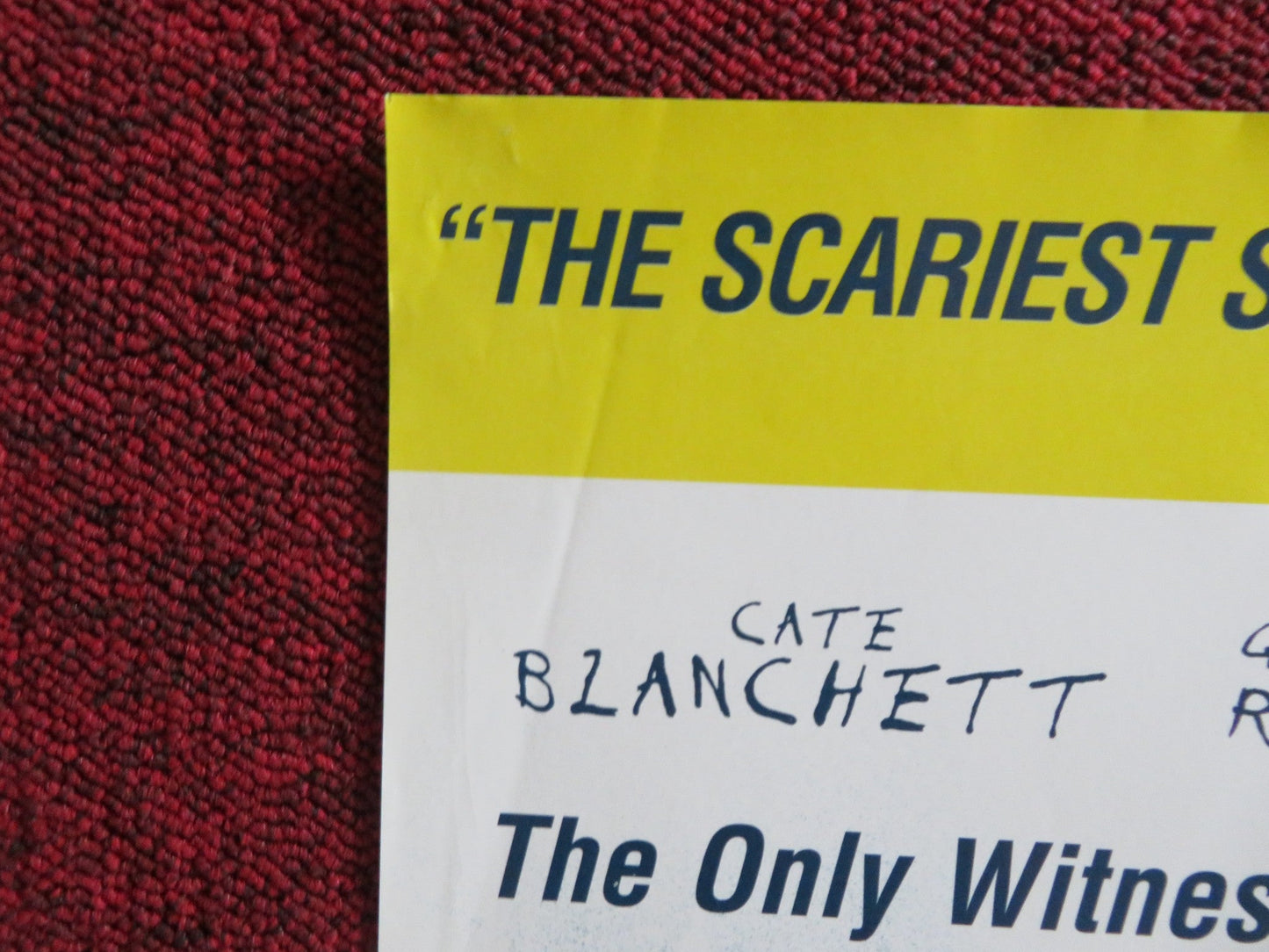 THE GIFT VHS & DVD VIDEO POSTER CATE BLANCHETT KEANU REEVES 2000 Rendezvous Cinema Movie posters