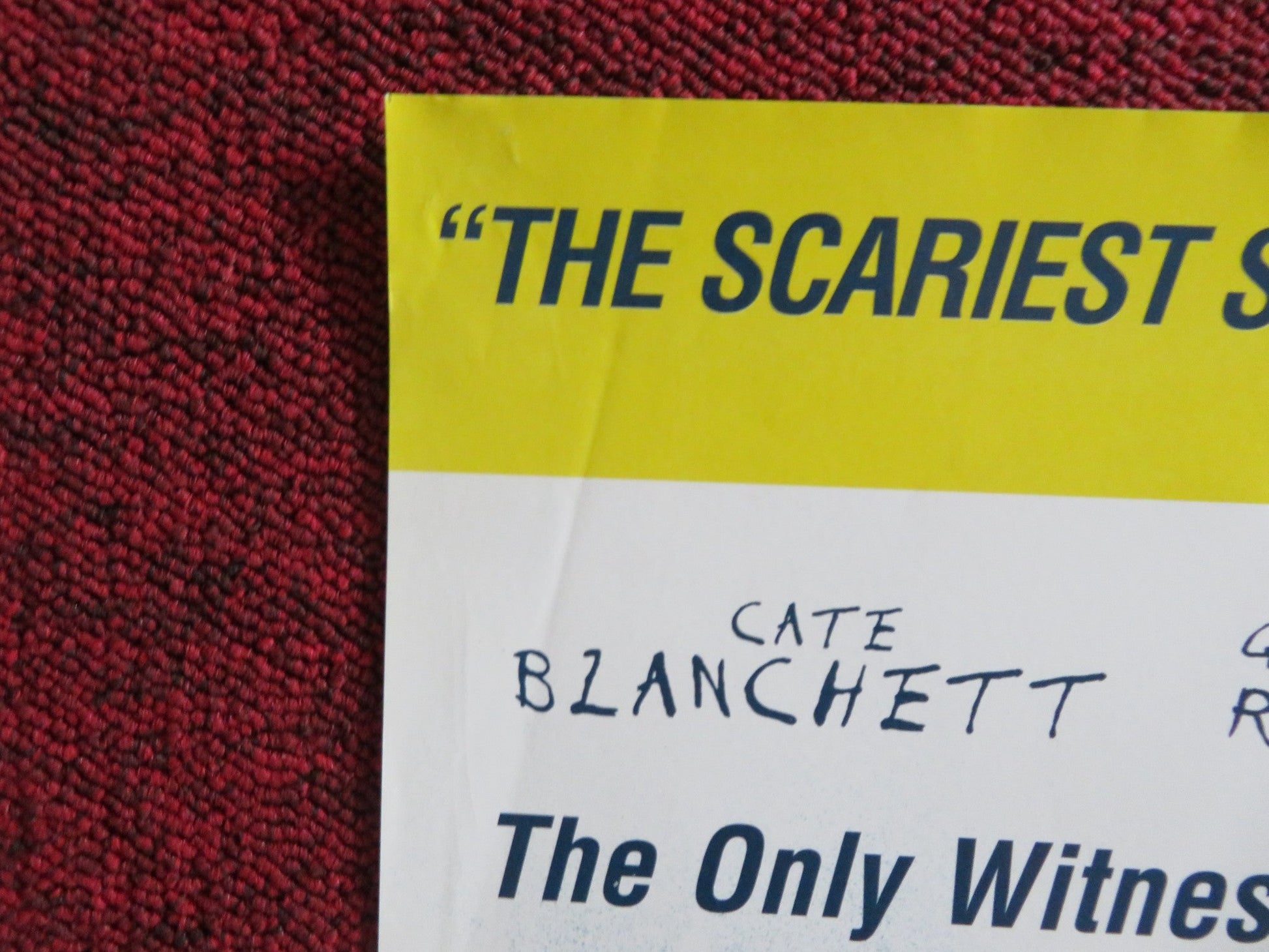 THE GIFT VHS & DVD VIDEO POSTER CATE BLANCHETT KEANU REEVES 2000 Rendezvous Cinema Movie posters