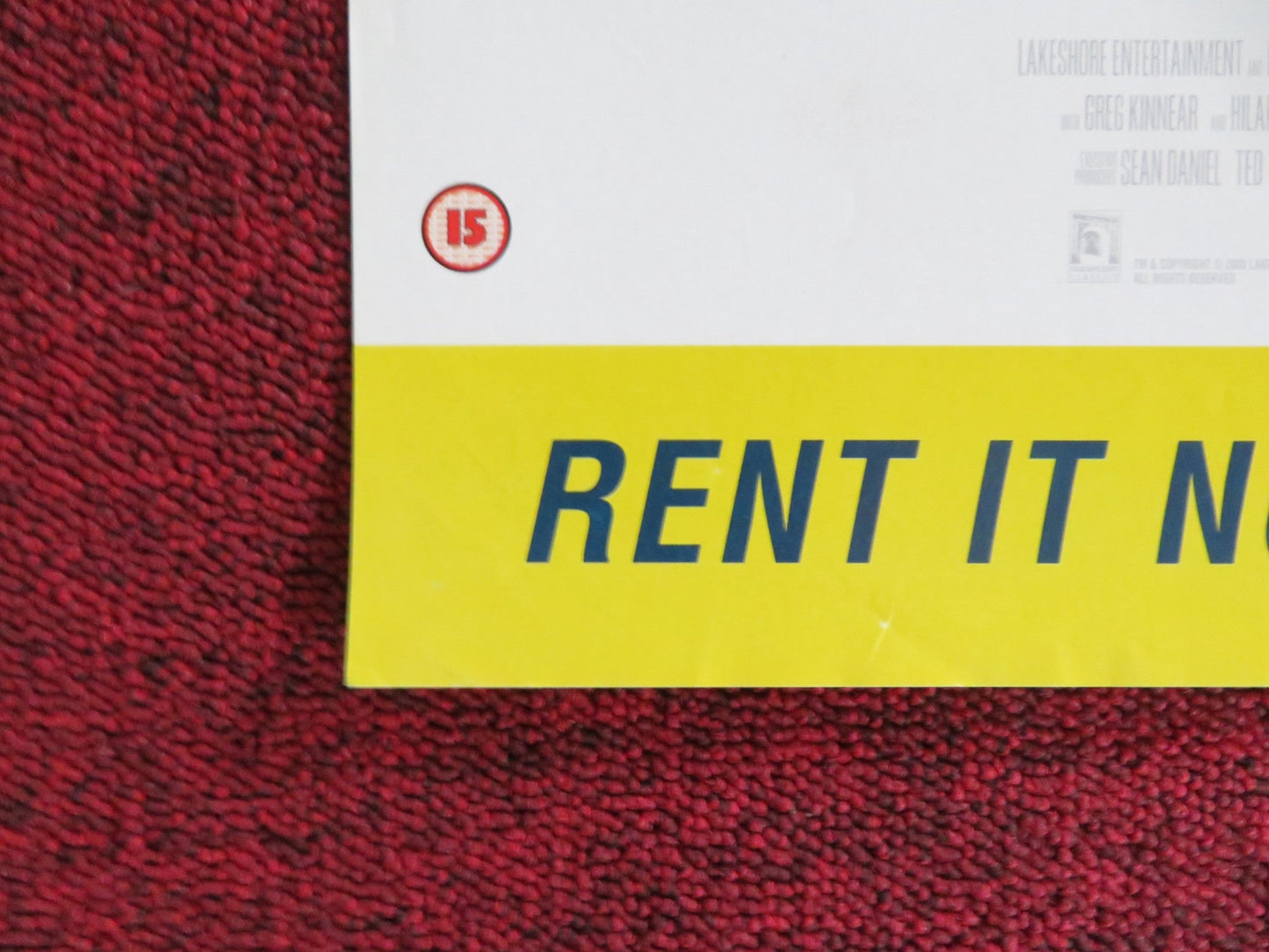 THE GIFT VHS & DVD VIDEO POSTER CATE BLANCHETT KEANU REEVES 2000 Rendezvous Cinema Movie posters