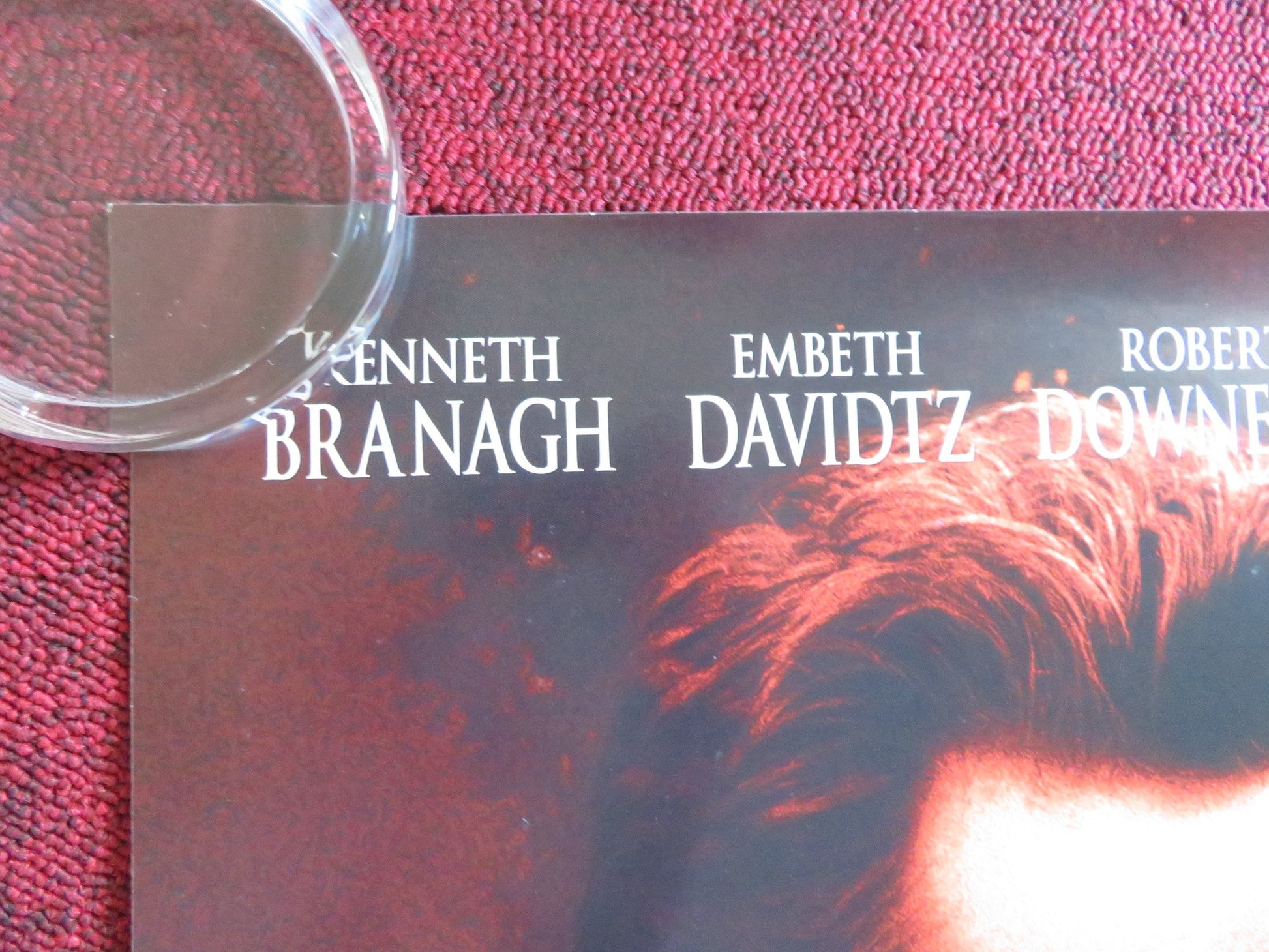 THE GINGERBREAD MAN POSTER ROLLED KENNETH BRANAGH ROBERT DOWNEY JR. 1998 Rendezvous Cinema Movie posters