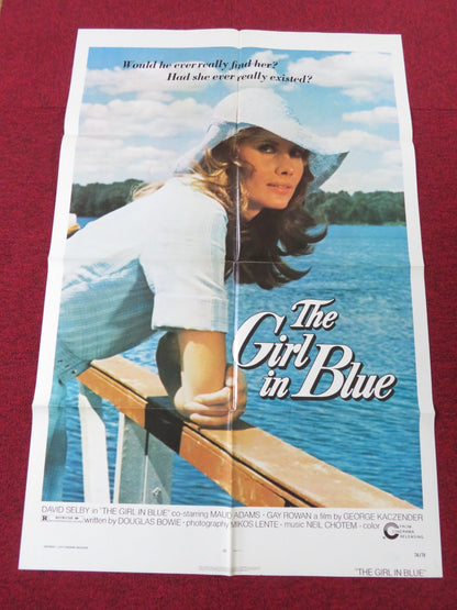THE GIRL IN BLUE FOLDED US ONE SHEET POSTER DAVID SELBY MAUD ADAMS 1974 Rendezvous Cinema Movie posters