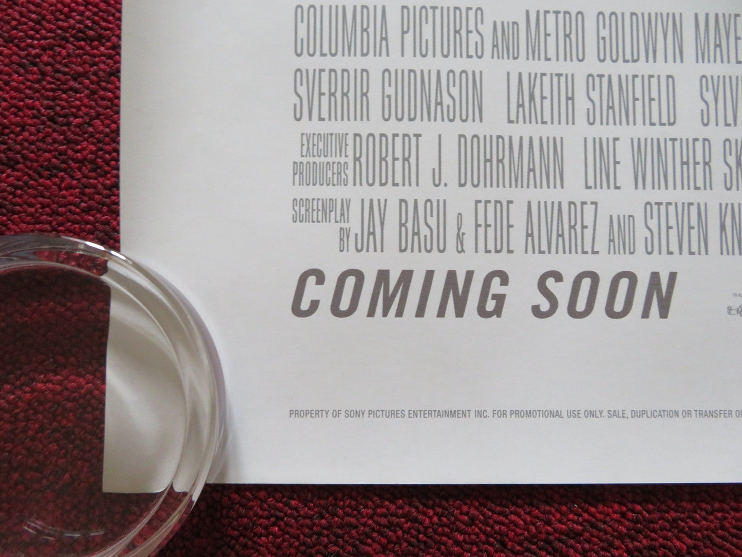 THE GIRL IN THE SPIDER'S WEB UK QUAD ROLLED POSTER CLAIRE FOY S. GUDNASON 2018 Rendezvous Cinema Movie posters