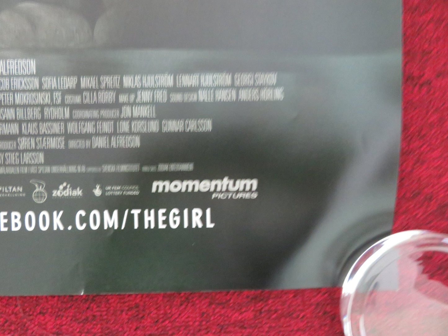 THE GIRL WHO KICKED THE HORNET'S NEST UK QUAD ROLLED POSTER NOOMI RAPACE 2009 - Rendezvous Cinema