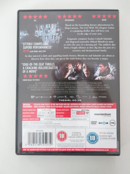 The Girl with the Dragon Tattoo - C (DVD) M. Nyqvist Noomi Rapace 2009 Region 2 Movie posters