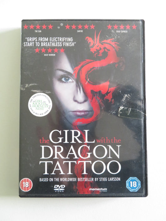 THE GIRL WITH THE DRAGON TATTOO (DVD) NOOMI RAPACE MICHAEL NYQVIST 2009 REGION 2 Rendezvous Cinema Movie posters