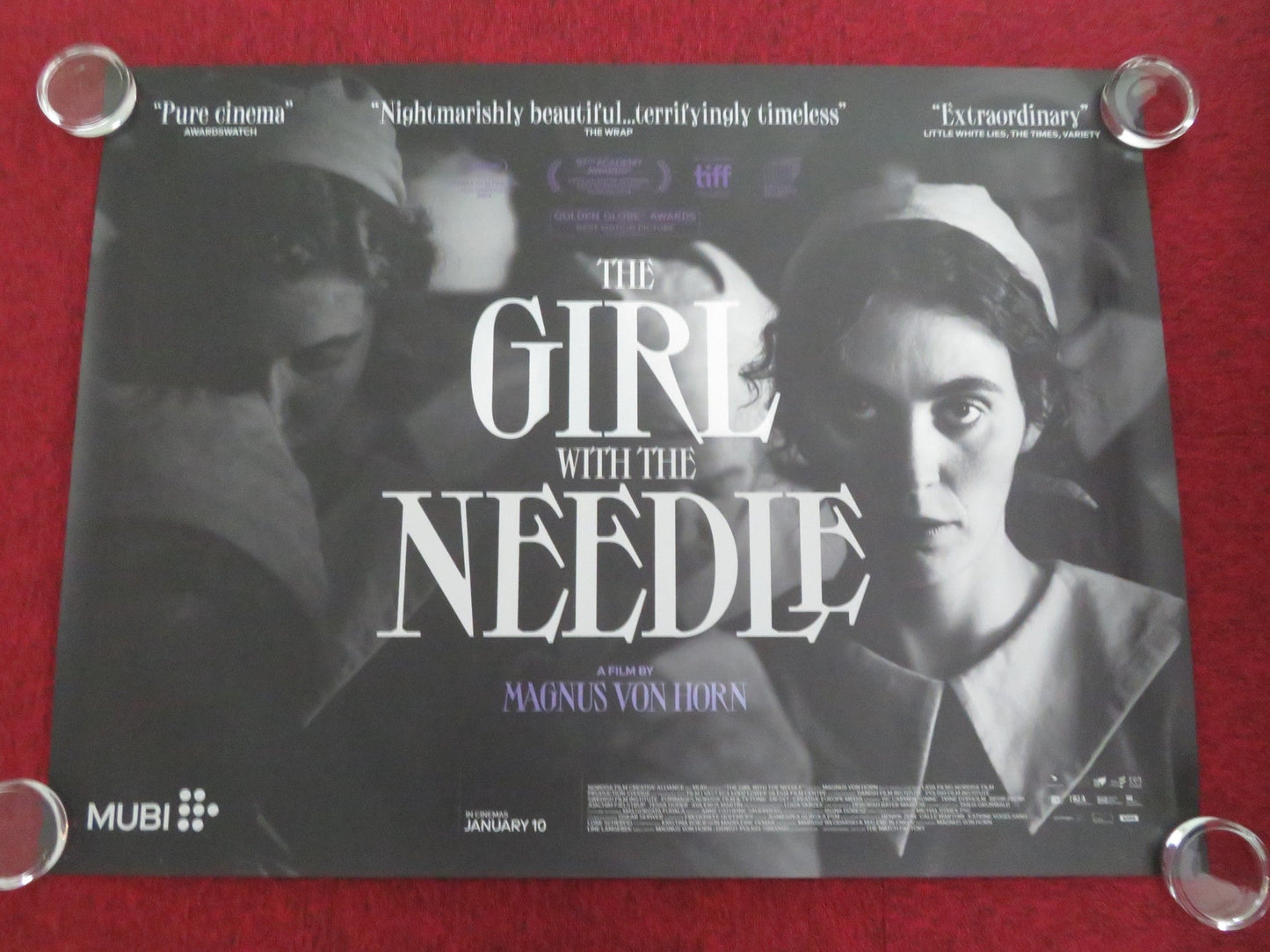 THE GIRL WITH THE NEEDLE UK QUAD ROLLED POSTER VIC CARMEN STONE T. DYRHOLM 2024 Movie posters