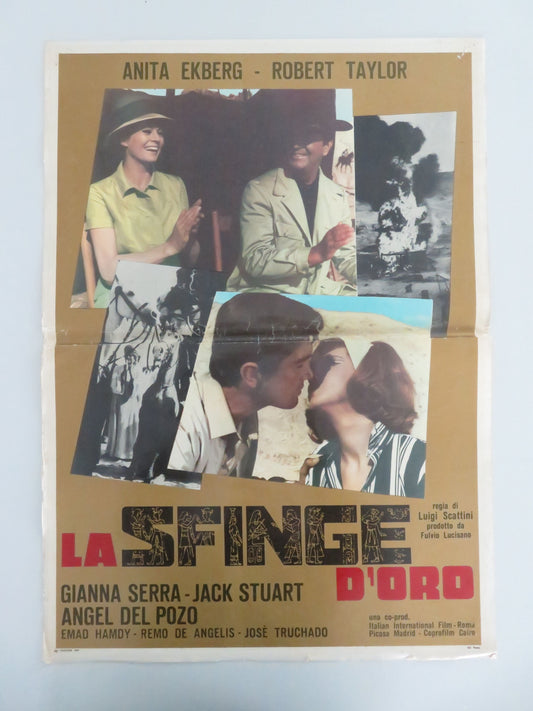 The Glass Sphinx - A Italian Fotobusta Poster Robert Taylor Anita Ekberg 1967 Movie posters