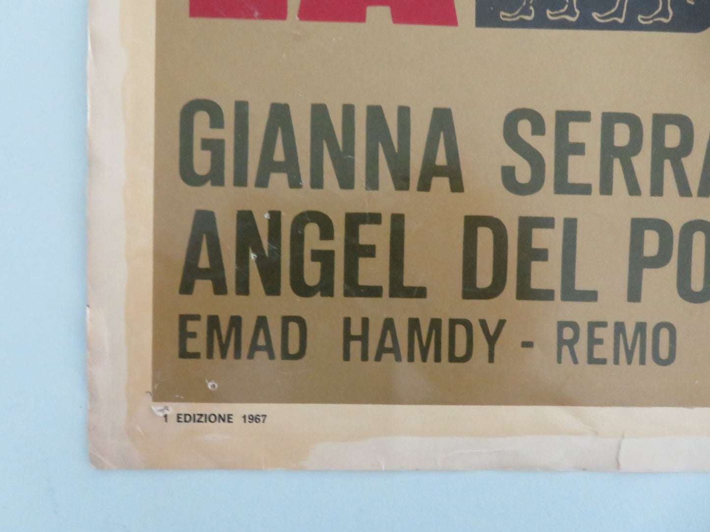 The Glass Sphinx - B Italian Fotobusta Poster Robert Taylor Anita Ekberg 1967 Movie posters