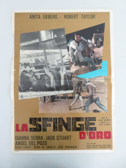 The Glass Sphinx - C Italian Fotobusta Poster Robert Taylor Anita Ekberg 1967 Movie posters