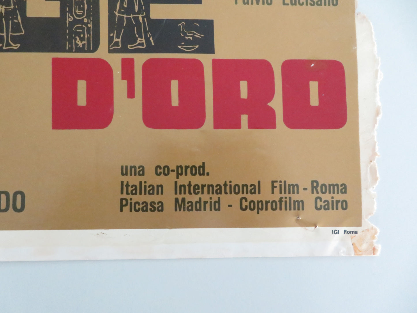 The Glass Sphinx - D Italian Fotobusta Poster Robert Taylor Anita Ekberg 1967 Movie posters