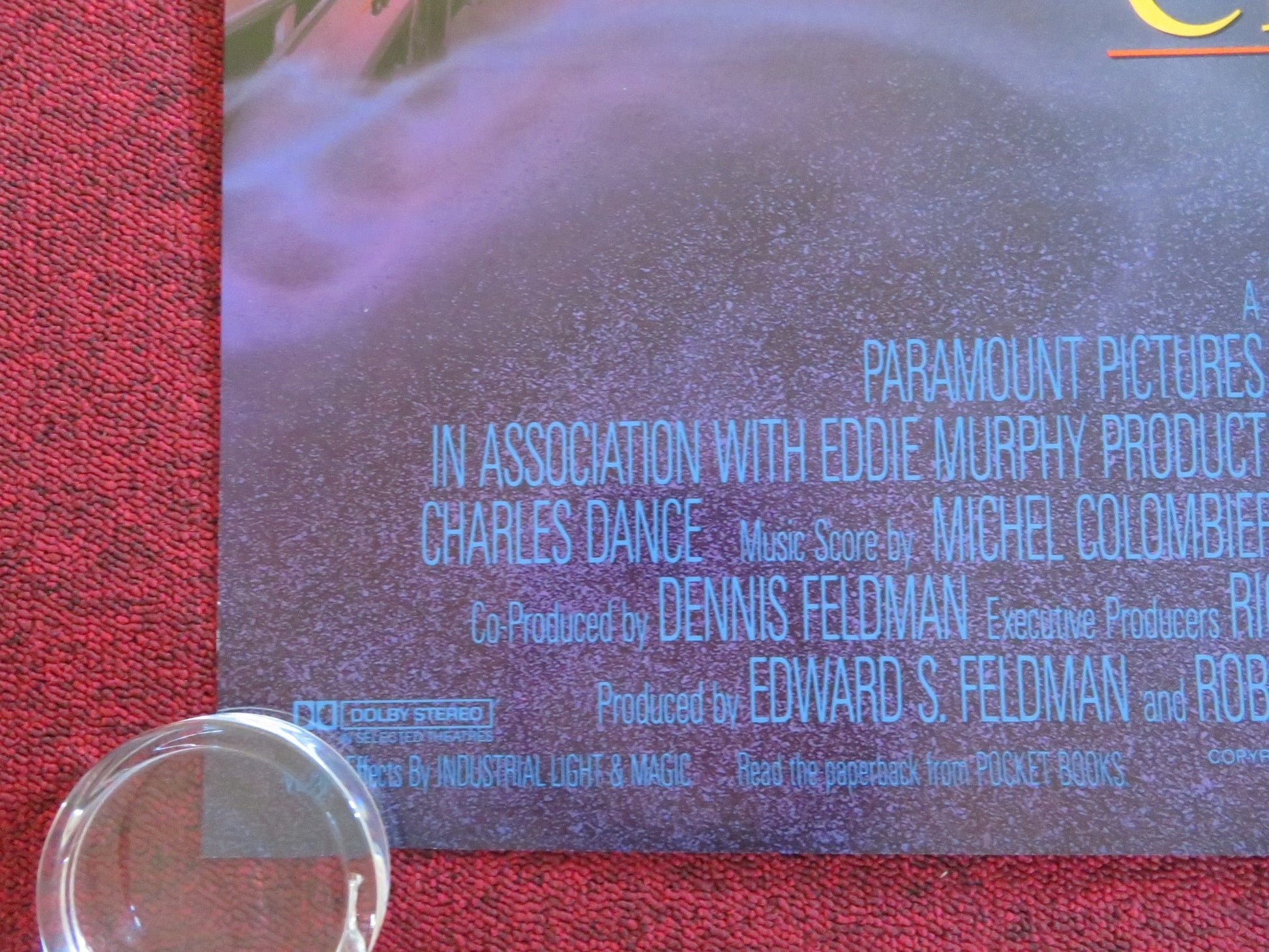 THE GOLDEN CHILD US ONE SHEET ROLLED POSTER EDDIE MURPHY CHARLES DANCE 1986 Rendezvous Cinema Movie posters