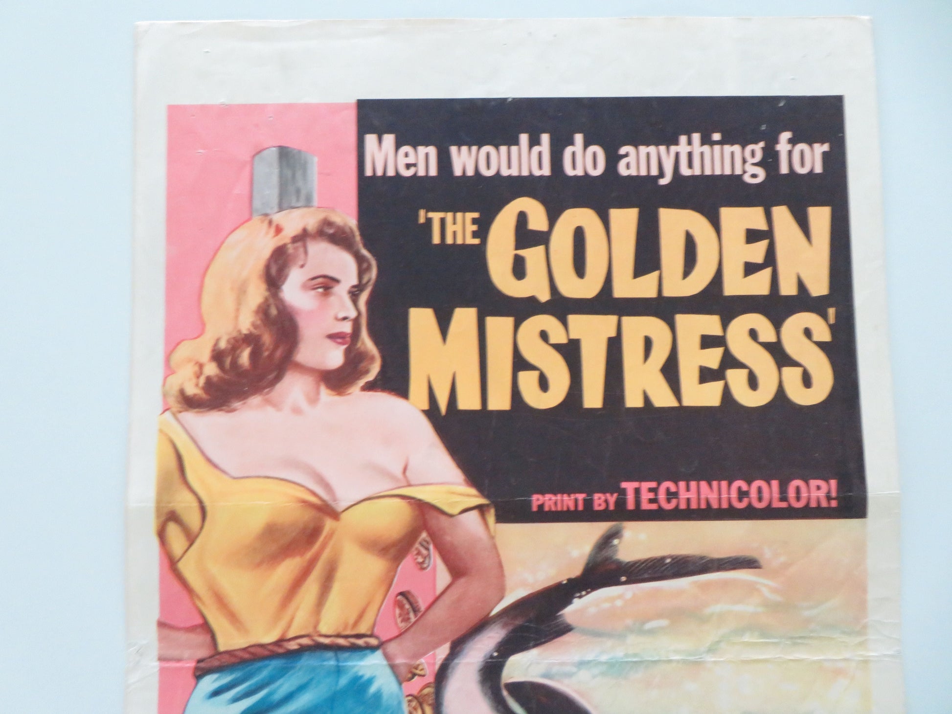 The Golden Mistress US Insert Poster John Agar Rosemarie Bowe 1954 Movie posters