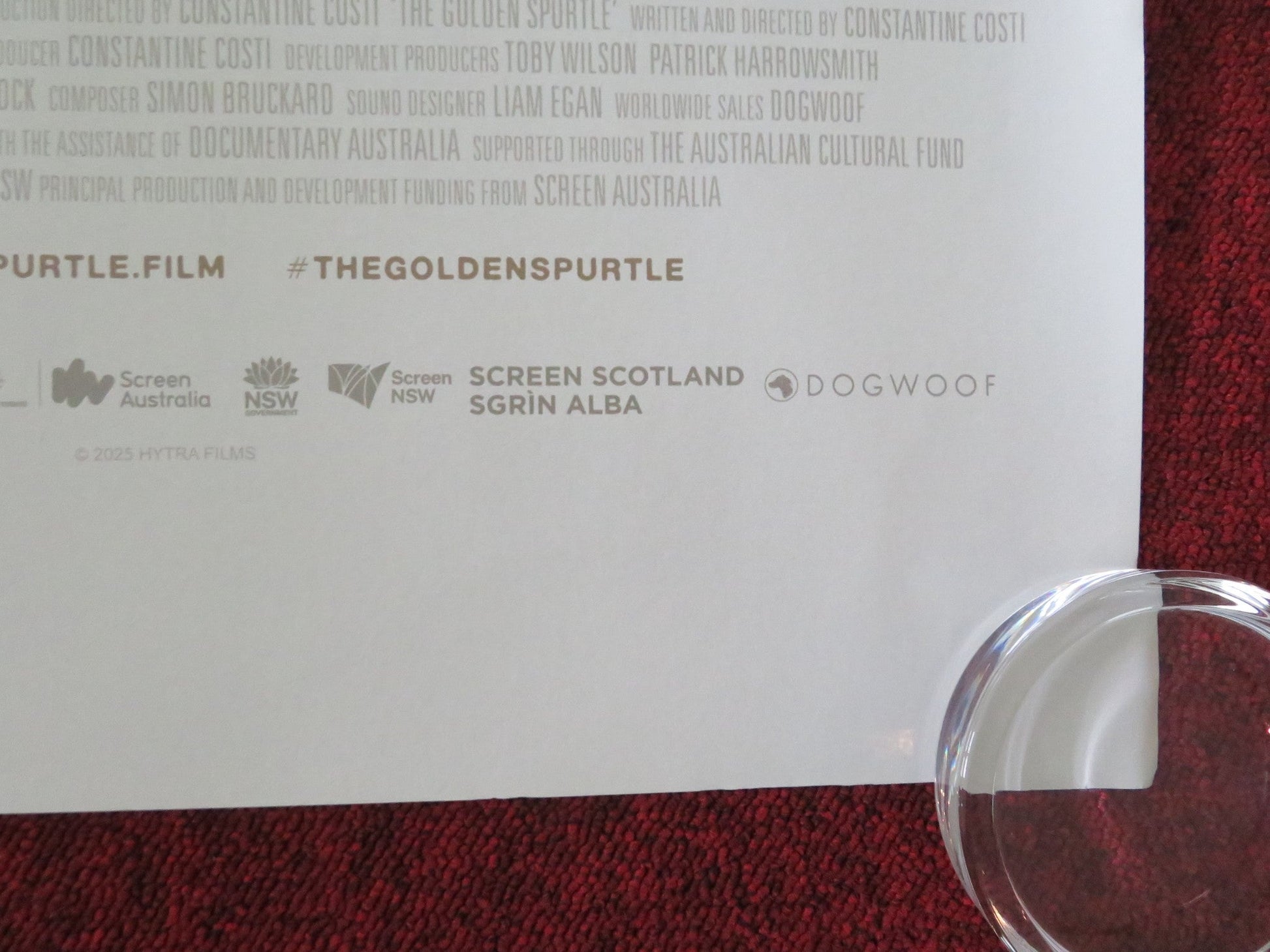 THE GOLDEN SPURTLE UK QUAD ROLLED POSTER IAN BISHOP ADAM KIANI C. MILLER 2025 Movie posters