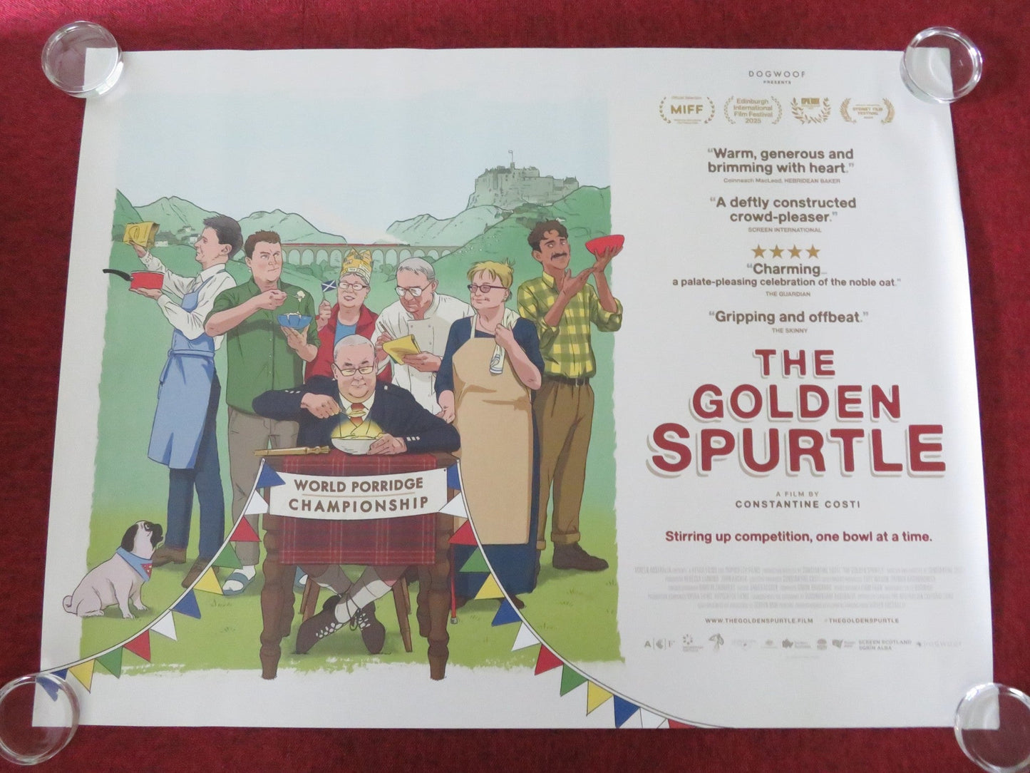 THE GOLDEN SPURTLE UK QUAD ROLLED POSTER IAN BISHOP ADAM KIANI C. MILLER 2025 Movie posters