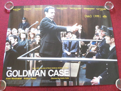 THE GOLDMAN CASE UK QUAD ROLLED POSTER ARIEH WORTHALTER ARTHUR HARARI 2023 Rendezvous Cinema Movie posters