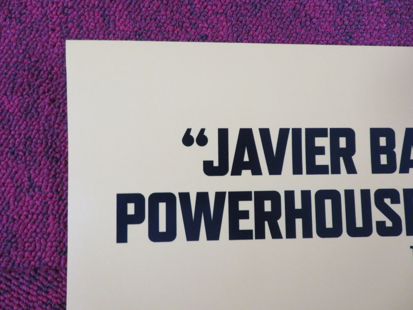 THE GOOD BOSS US ONE SHEET ROLLED POSTER JAVIER BARDEM MANOLO SOLO 2021 Rendezvous Cinema Movie posters