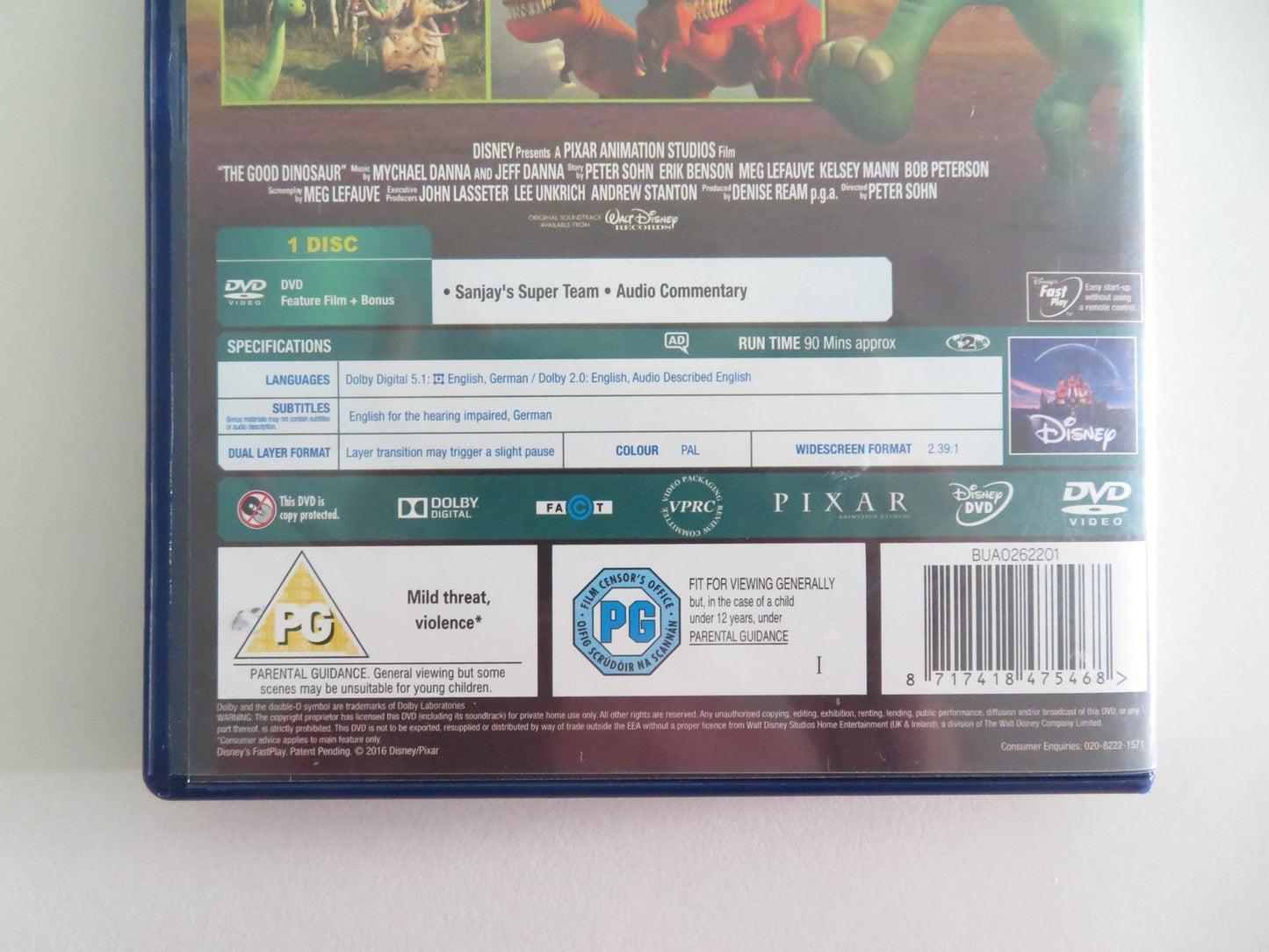 THE GOOD DINOSAUR (DVD) DISNEY FRANCES MCDORMAND JEFFREY WRIGHT 2015 REGION 2 Movie posters