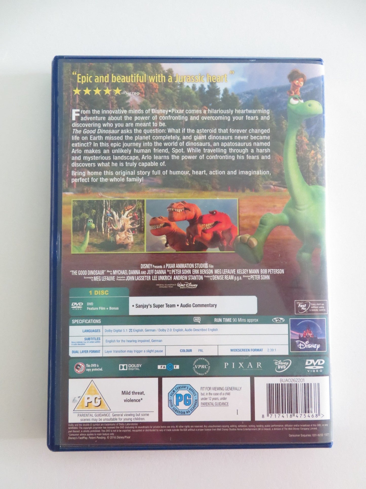 THE GOOD DINOSAUR (DVD) DISNEY FRANCES MCDORMAND JEFFREY WRIGHT 2015 REGION 2 Movie posters